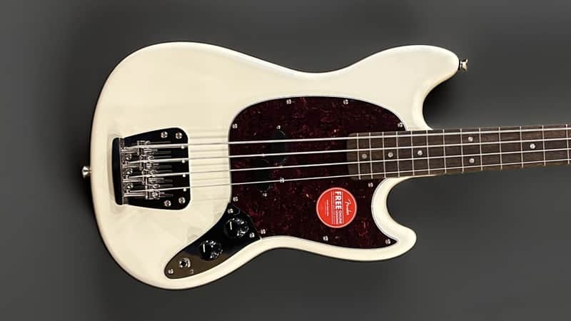 Squier Classic Vibe 60’s Mustang Bass - Olympic White image 1