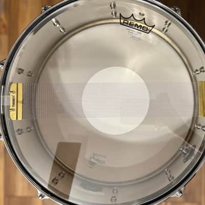 Gretsch Brooklyn 14x6.5 Chrome over Brass snare Drum with Die Cast Hoops - Polished Chrome over Brass image 6