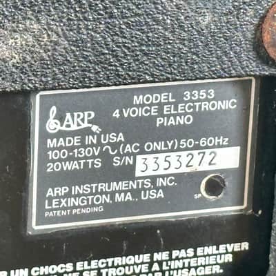 ARP 3353 4 Voice Analog Synthesizer Piano Rare Vintage image 16