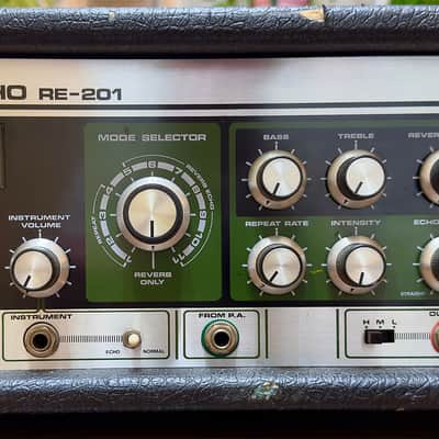 Roland RE-201 Space Echo Vintage Tape Echo/Reverb — Professionally Serviced — Original Case + 4 New Tape Loops