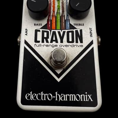 Electro-Harmonix Crayon 69 Full-Range Overdrive 2015 - Present - White with Vertical Crayons X5166 image 1