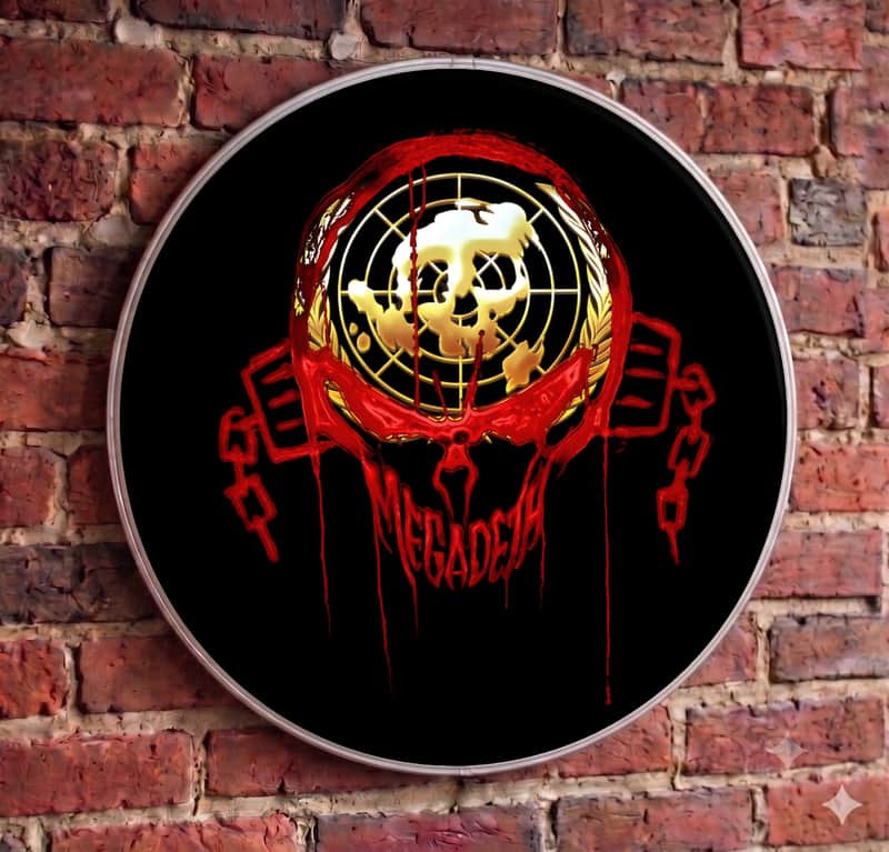 Megadeth, United Abominations, Tour of Duty, 22" Bass Drumhead image 1
