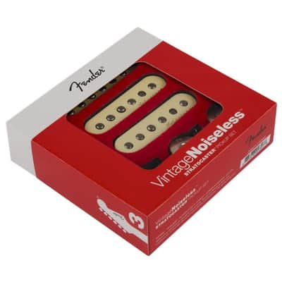 Fender Vintage Noiseless Strat Pickup Set - Aged White image 2
