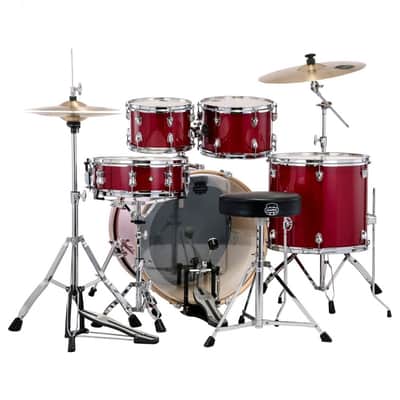 Acoustic Drum Kit Mapex Venus Rock, Crimson Red Sparkle VE5294FTC-VM image 3