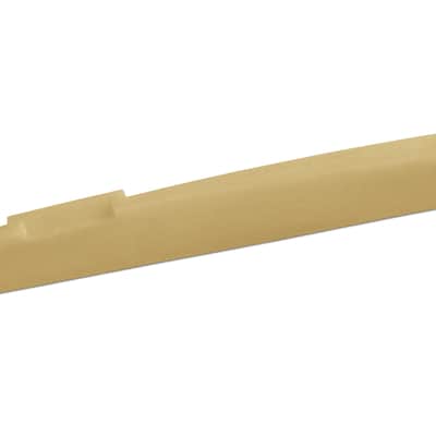 Unbleached 75 x 9 x 3.2 mm Compensated B with Slanted Bass Bone Saddle – Fits Some Post-2000 Epiphone® Guitars image 1