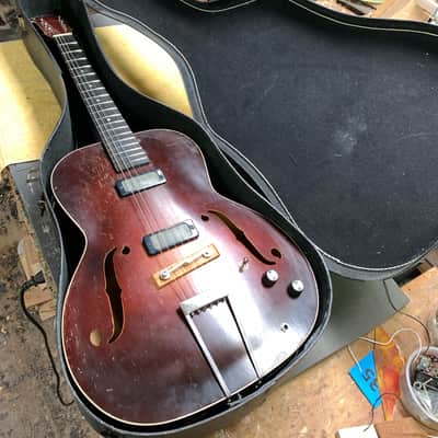 Kay Harmony Regal Archtop 1950s Refurbished With Silverfoils - Rockabilly Rat Rod image 21