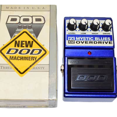 DOD FX102 Mystic Blues Overdrive Guitar Effects Pedal w/ Box image 1