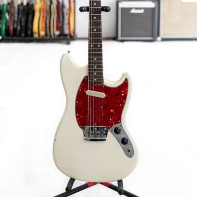1966 Fender Musicmaster II in Olympic White 6.2lbs. 23 short scale image 1
