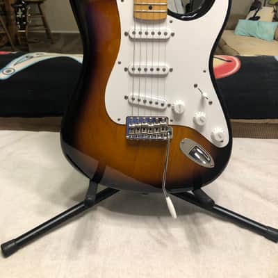 Fender 60th Anniversary Vintage 1954 Fender Stratocaster 2014 2 Color Sunburst image 1