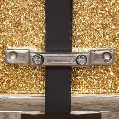 Barton Drum Co. Maple 6.5x14 Snare Drum Ginger Sparkle USED image 5