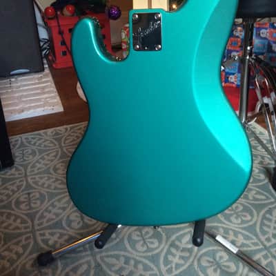 1993 Fender American Standard Longhorn Jazz Bass Metallic Caribbean Mist  With AVRI Hard Case! RARE image 16