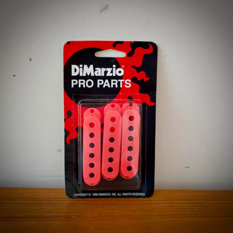 DiMarzio DM2000W Vintage Strat Pickup Covers (3-Pack) 2010s - Neon Pink image 1