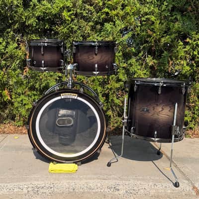 Yamaha Live Custom Oak 22 16 12 10 // Drum set Black image 2
