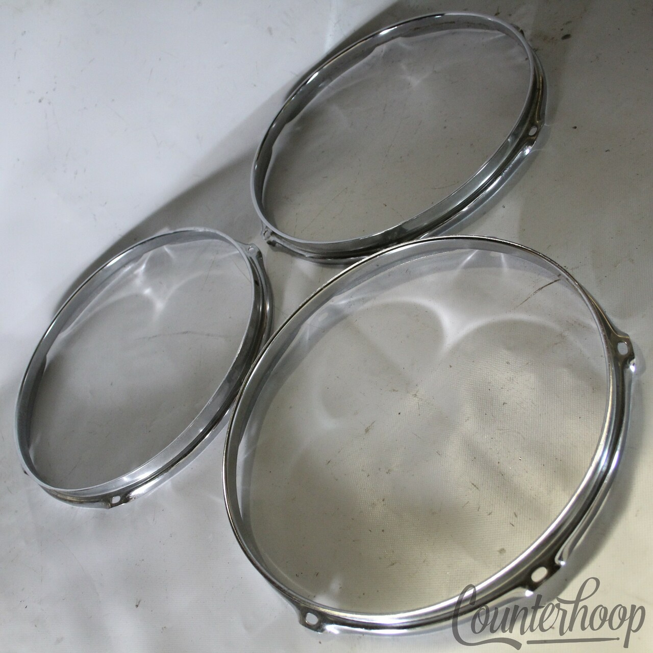 Tama Chrome Rim 1x 12" Tom Drum Hoop Vintage 80s Superstar/Imperialstar — main photograph
