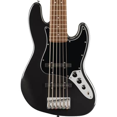 Squier Affinity Jazz Bass VI -  Black Metallic Laurel image 1