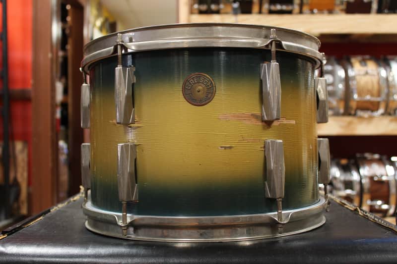 1930s Gretsch 9x13 Tom in Blue and Gold Duco image 1