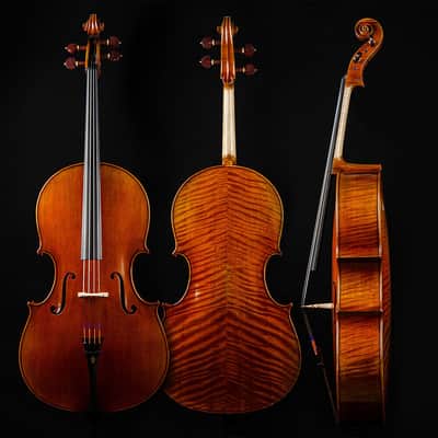 4/4 Size Handmade Professional Solid Wood Cello+Bag+Bow+Bridge image 1