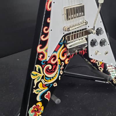 Epiphone Jimi Hendrix "Love Drops" Flying V (Incl. Hard Case)Ebony image 3