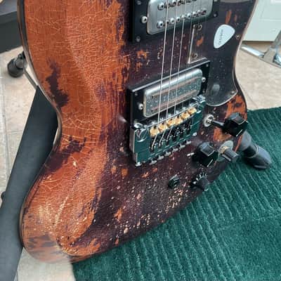 2014 Tony Iommi Black Sabbath John Diggins Relic Old Boy SG First ever made VOS! image 6