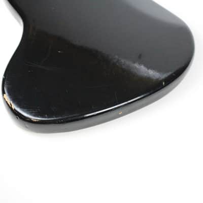 1974 Vintage Fender Jazz Bass BODY Black Re-fin American JazzBass Precision Lightweight 4.2 LBS 1970's image 16