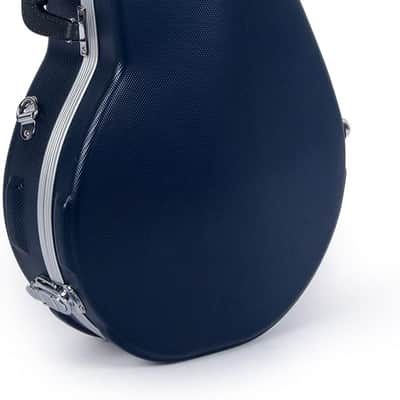 Crossrock F Body Mandolin Sturdy Hard Case with Backpack Straps  ABS Molded Hardshell CRA860MFBL image 1