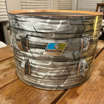 Vintage Ludwig No. 942 Classic 8x12" Rack Tom (3-Ply) w/ Pointed Blue/Olive Badge 1970’s Sky Blue Pearl image 14