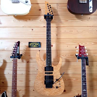 Handcrafted Boutique Electric Guitar – Birdseye Maple Top – Made in Italy (1980s–1990s) image 4
