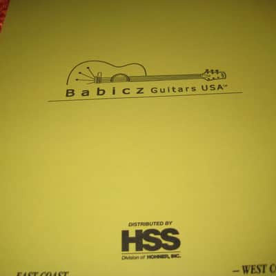 Babicz Spider Guitar Promo Sheet from 2005 W/ Prices image 3