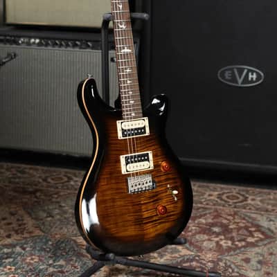 PRS SE Custom 24 Electric Guitar - Black Gold with Gig Bag - Used image 14