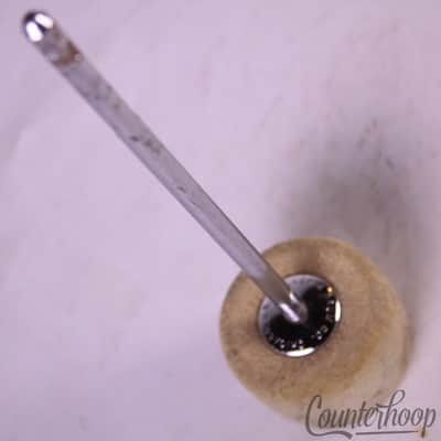 *Ludwig Bass Drum Pedal Beater 1/4" x 6 1/4" - Felt, Chrome Vintage 60s Classic* image 2