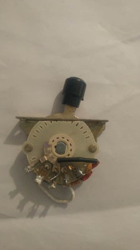 920D Custom Shop T4W-REV-B 4-Way Tele Reverse Control Plate w/ Oak Grigsby Switch image 1