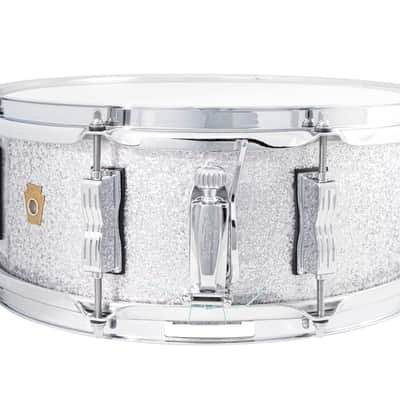 Ludwig Legacy Silver Sparkle Jazz Fest 5.5x14" Mahogany Snare Drum | NEW Authorized Dealer image 2