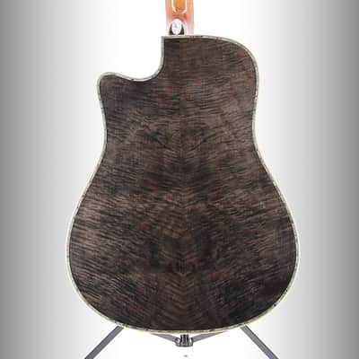 BC Rich  Prophecy series 6-string Acoustic-electric with Maple Top, Maple Back and Sides, Mahogany Neck, and Ebony Fingerboard - Smoke Black Quilt (X7) (0073A) image 2