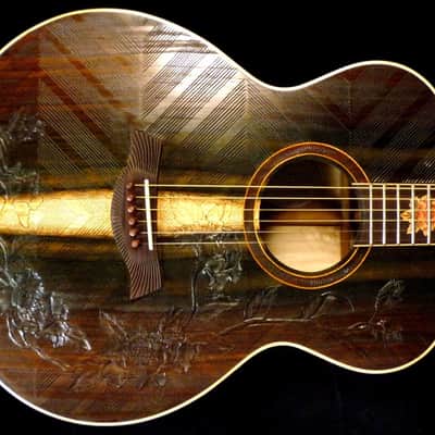 Blueberry Handmade Acoustic Guitar Grand Concert with Balinese Rosewood and Balinese Koa image 3