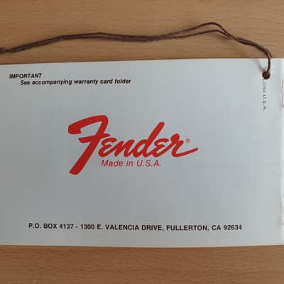 [Vintage] Fender Bronco Guitar Owner's Manual 1979 (#1) image 2