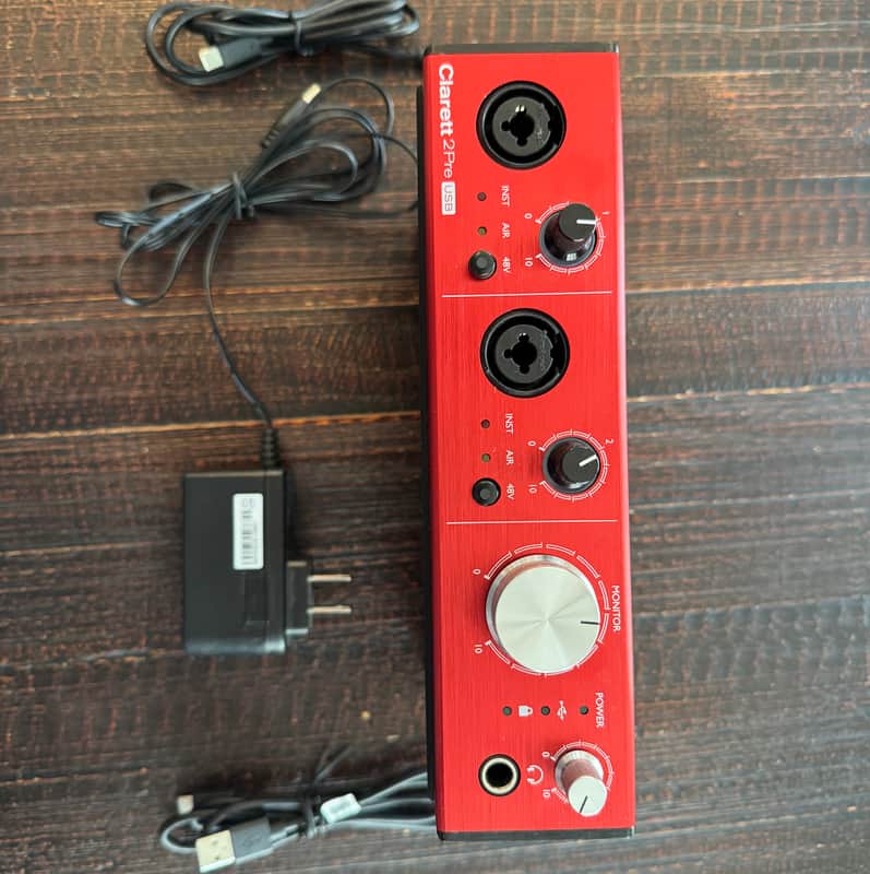 Focusrite Clarett+ 2Pre USB-C Audio Interface 2021 - Present - Red image 1