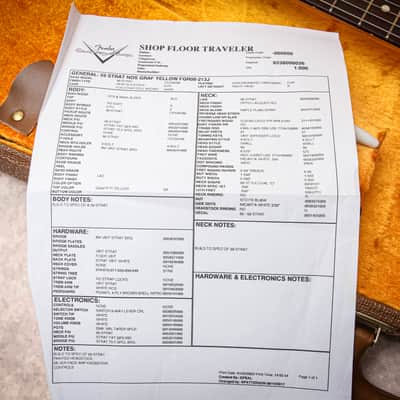 FENDER USA Custom Shop 59' Reissue Stratocaster NOS M/H "Grafitti Yellow + Rosewood" (2009) image 4