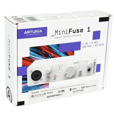 Arturia Minifuse 1 White Portable Solo Audio USB-C Recording Interface+Software image 8