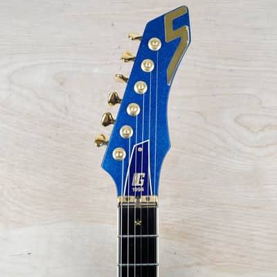 Guyatone LG-2100M Sharp 5 MIJ 1994 Blue Made in Japan w/ Hard Case image 18