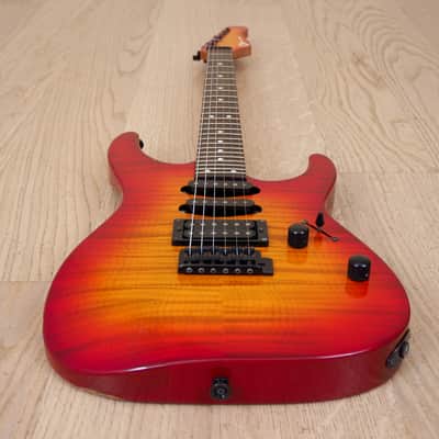 1990s Charvel San Dimas Series SD-37 Vintage Cherry Sunburst Flame