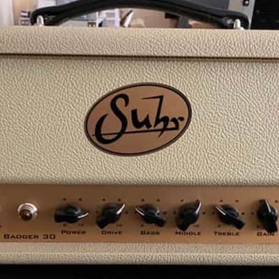 Suhr Badger 30 Head and 1 x 12 Cab 2014 Cream image 2