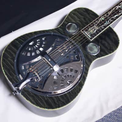 Used Michael Kelly Bayou Deluxe Resophonic square-neck RESONATOR guitar DOBRO w/ Case image 4