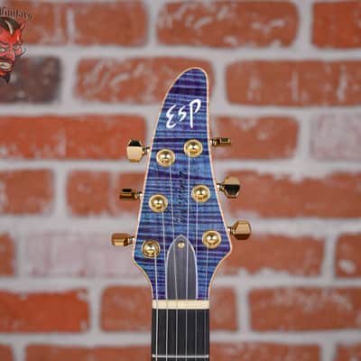 ESP Custom Shop CTM NT FM Horizon Flame Maple Top Indigo Purple 2024 w/OHSC image 9