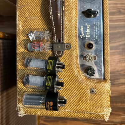 Fender Deluxe Amp with Original Cover 1x12" 1954 - 1960 - Tweed image 16