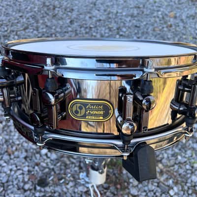 Sonor Steel 14x5" snare drum Artist Series Germany Black Nickel image 1