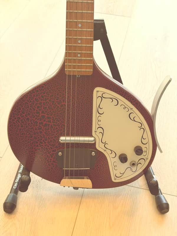 Jerry Jones Baby Sitar - Coral image 1
