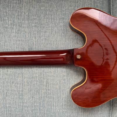 Extremely Rare: Hondo II Professional Japan H-1060 Semi-hollow 1981 - Wine image 11