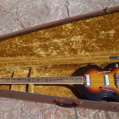 Vox Violin Bass Acoustic V250 1960's - Sunburst image 5
