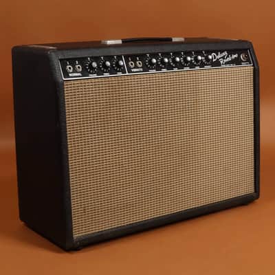 1964 Fender Deluxe Reverb Amp AB763 - Blackface image 1