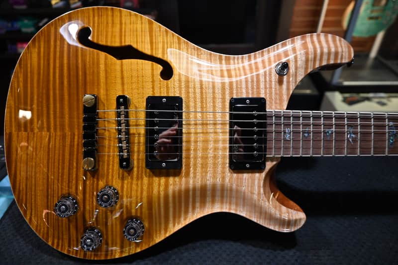 PRS Wood Library McCarty 594 Semi-Hollow Danville Music 35th Anniversary Artist Top 2024 - Gold Storm Fade #2877 image 1